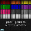 Sims 2 — Shoji! 10 Colour Pack by CrimsonArchangel — Looking for that shoji look with a dark but colourful twist?