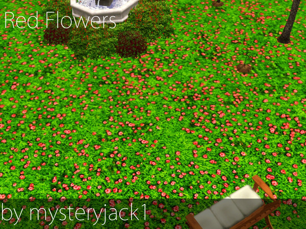 Sims 3 — Red Flowers by mysteryjack1 — Lovely red flowers! The other colours were getting a bit boring, so I decided to