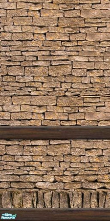 Sims 2 — grks brick-stucco walls - 2 by greeksim — Part of a set of 6 external walls which match each other and give you
