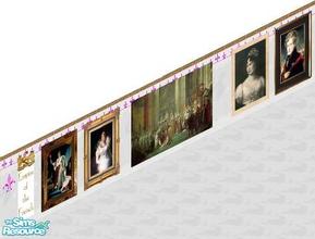 Sims 1 — First Empire Set by carriep — Includes: Paintings(7), Wall