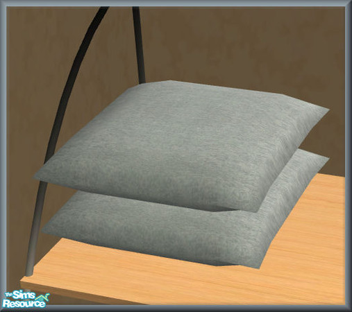 Sims 2 — NK STUD Items Lt Blue Stackable Cushion by MoMama — Stackable cushions in a neutral light blue.