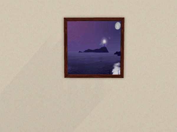 Sims 3 — Painting Landscape SV4 MoonReflection by Peachybitz1 — Painting Landscape SV4 MoonReflection