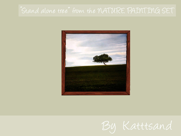 Sims 3 — Stand alone tree by kattsand — A tree standing alone in the twilight of summer from the set "Nature