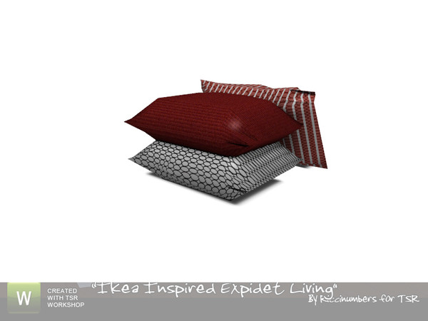 Sims 3 — Ikea Expidet Living Chair Pillows by TheNumbersWoman — Stack of pilllows for your Sim to get comfy. By