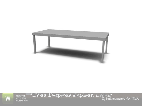 Sims 3 — Expidet Living Coffee Table by TheNumbersWoman — Coffee Table to put your stuffs on....By RicciNumbers at TSR