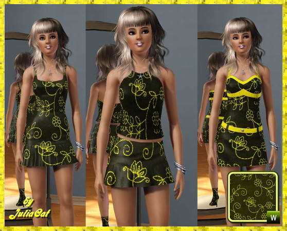 Sims 3 — Pattern Embroidery by JuliaCat — Pattern