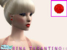Sims 2 — Red Rosebud Earrings by AxelNobodyXIII — Beautiful red small earrings shaped like rosebuds, perfect for your