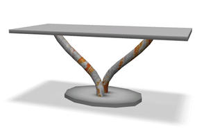Sims 3 — Magna Chic 2 Tile Table by Illiana — Table to match the Magna Chic set. Created by Illiana of TSR.