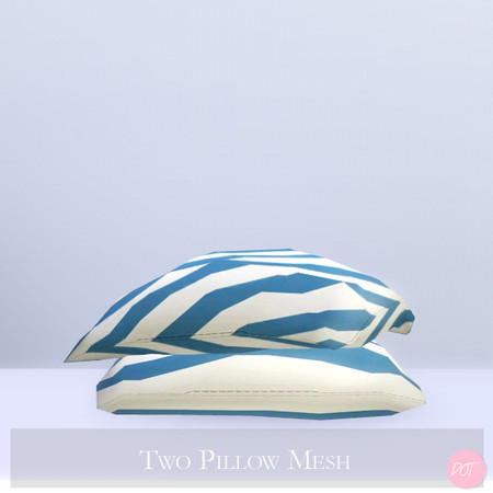 Sims 3 — Two Pillow Mesh by DOT — Parka Two Pillow Mesh by DOT of The Sims Resource