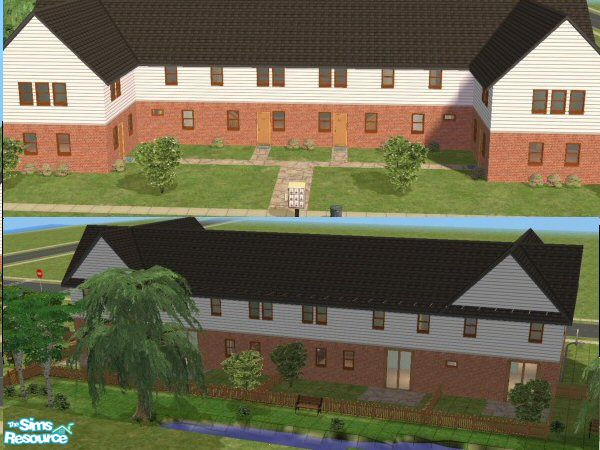 Sims 2 — Whitmore Way by gil_shalos — 4 medium size apartments 2 3 beds & 2 2 beds, 2 baths, Kitchen diner &