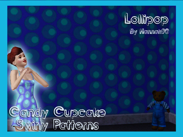 Sims 3 — Candy Cupcake Swirly Patterns - Lollipop by hannah90 — Hello! This is my first ever submission so please don't