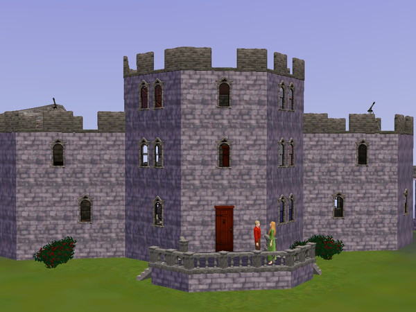 Sims 3 — North-Eastern Tower Guardhouse by jetty — Accommodation for Guards, or a Community Physical Training Tower (or