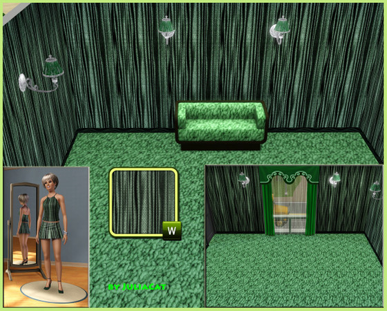 Sims 3 — Pattern Green fabric by JuliaCat — Pattern