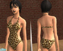 Sims 2 — Cheetah by perkelexenkeli — Cheetah Print full body swim suit.