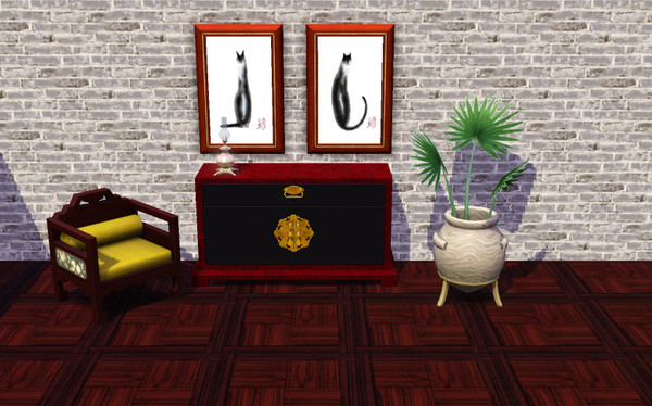 Sims 3 — FP Chinese Cat by francien — I love drawings I create these for Sims 2 and thought it would be nice to have them