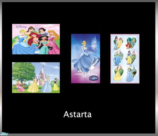 Sims 2 — World of Princesses by Astarta — Disney posters.