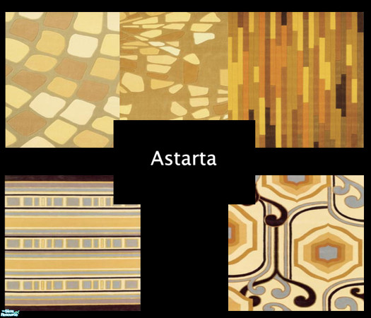 Sims 2 — In Yellow by Astarta — Yellow rugs based on Maxis original.