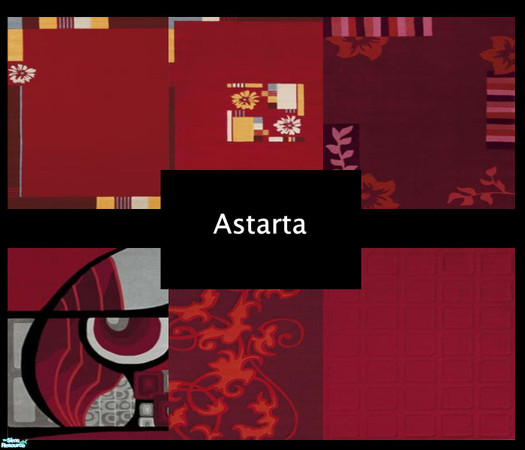 Sims 2 — Red Moments by Astarta — Red rugs, based on a Maxis original rug mesh