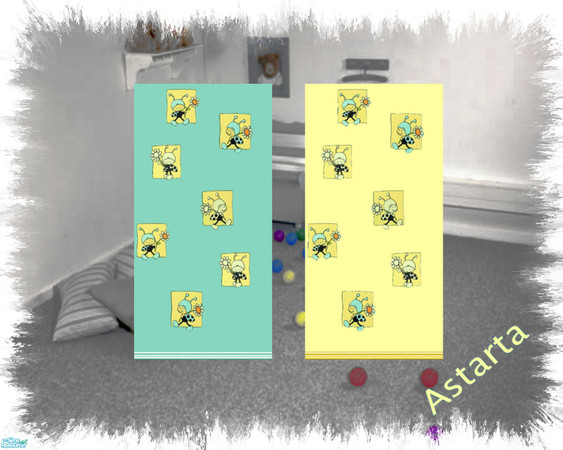 Sims 2 — Nusery Bees by Astarta — Nusery walls