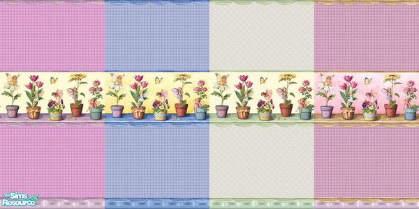 Sims 2 — Fairies in the Garden Wallpaper by foxysensei — charming fairies dancing in the garden amongst the flowers - a