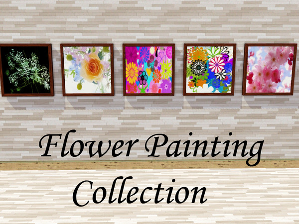 Sims 3 — Flower Painting Collection by TSR Archive — 