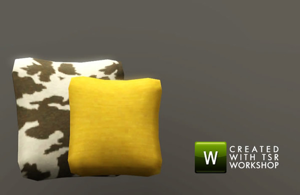 Sims 3 — Munich Living Cushions by cazarupt — Cushions from the Munich Living set. Use the cheat 'moveobjects on' to
