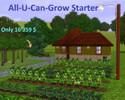 Sims 3 — All-U-Can-Grow Starter by Marlboro_SVK — Garden of all grape types, egg, cheese, burger and steak plants. All