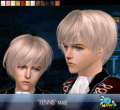 Sims 2 — NewSea SIMS2 Hair YU042m tennis 2 by newsea — 