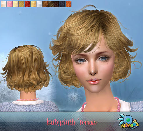 Sims 2 — NewSea SIMS2 Hair J013f Labyrinth by newsea —