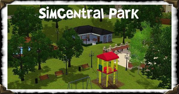 Sims 3 — SimCentral Park by frisbud — Part of my Sims1 conversion series. SimCentral Park was an Old Town community lot,