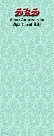 Sims 2 — Thistle Damask Set - AL - Seafoam by 71robert13 — Seafoam green thistle blossoms & leaves weave together to