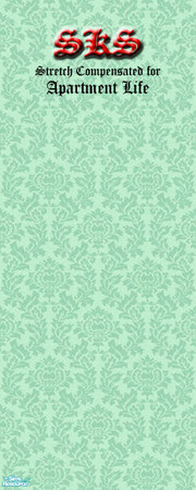 Sims 2 — Thistle Damask Set - AL - Mint by 71robert13 — Mint colored thistle blossoms & leaves weave together to make