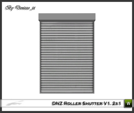 Sims 3 — DNZ Roller Shutter V1. 2x1 by denizzo_ist — 16 New Meshes - DNZ Roller Shutter Set I wish you like them ;)