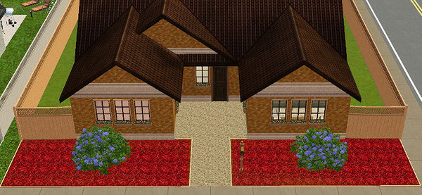 Sims 3 — Full Red Flowers by rocapo — No Description