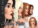 Sims 3 — Wavy Hair by Nik_Sim — I made a longer and wavier version of the WA bob! It's for Teens - Elders and fully
