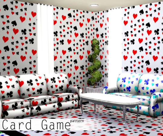 Sims 3 — Card Game Pattern by Cori93 — The card game pattern - inspired by .Alice in Wonderland.