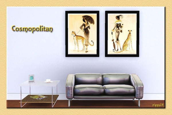 Sims 3 — Cosmopolitan by ziggy28 — A set of two pictures called 'Cosmopolitan' by Karen Dupre. Cloned from the Maxis '