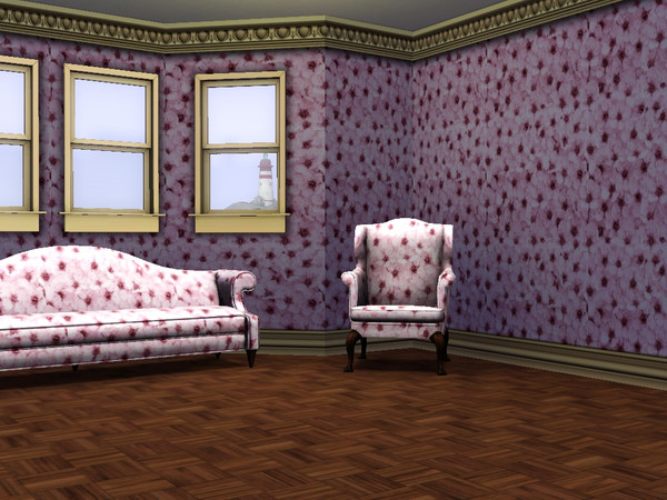 Sims 3 — plum blossom pattern by anahirocio — plum blossom pattern