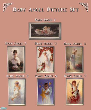 Sims 2 — Baby Angel Picture Set by ziggy28 — Baby Angel picture set now available for TS2 as requested by a member here