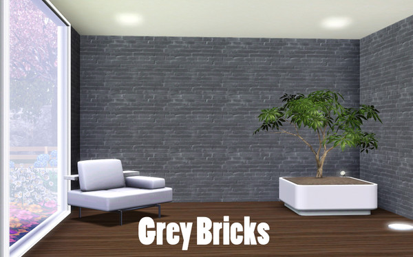 Sims 3 — Grey Bricks by TSR Archive — Pattern made by Pralinesims for TSR