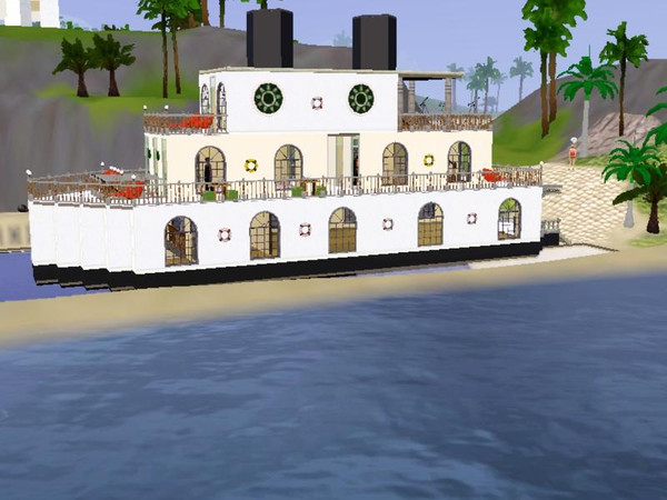 Sims 3 — ship beach by padeshah — the beach is look like ship.This ship has a place for buy foods,has place for