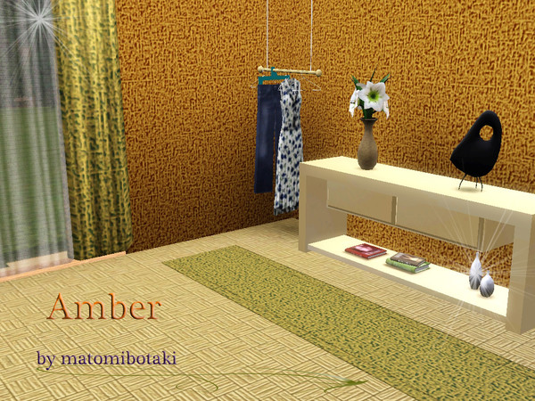 Sims 3 — Amber by matomibotaki — Strucctural fabric pattern in different brown shades, 3 channel, to find under Fabric.