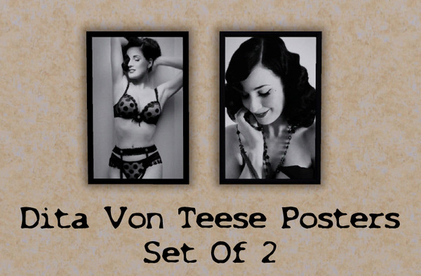 Sims 3 — Dita Von Teese Posters by emz666 — Dita Von Teese Any Feedback would be great Guys :D