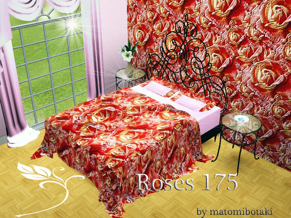 Sims 3 — Roses 175 by matomibotaki — Real roses pattern in red, yellow and pink, 3 channel, to find under Theme,