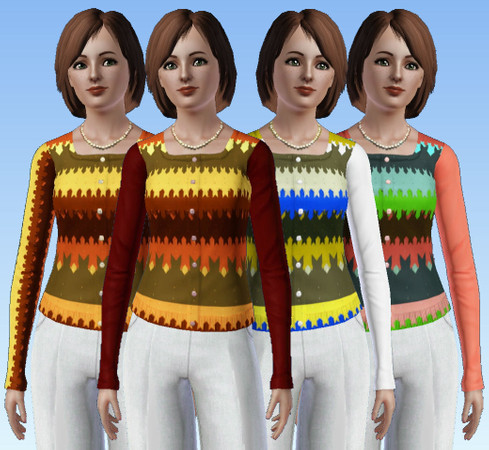 Sims 3 — AAS3_Abstract North - 3C by rocapo — a 3 color channel self made pattern with Corel Paint Shop Pro Photo X2 and