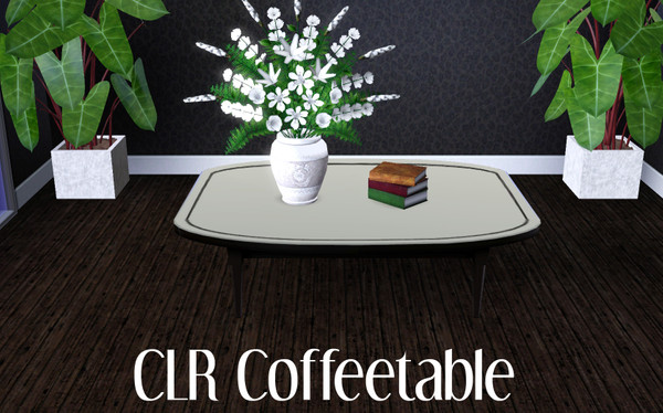Sims 3 — Comfort Living Room Coffee Table by TSR Archive — By Pralinesims for TSR (2010)