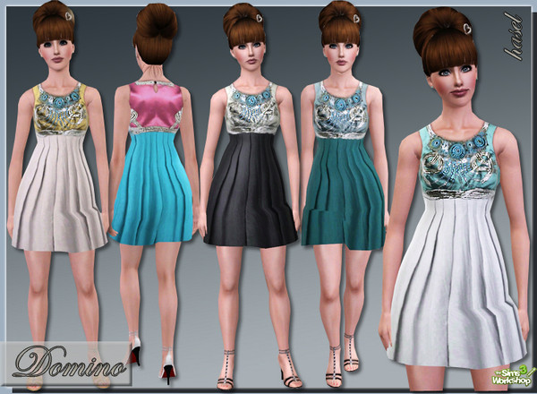 Sims 3 — Domino  by hasel — 2 recolorable palets.. 3 different styles.. Enjoy.. Shoes by ekinege@tsr