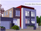 Sims 3 — Wooden Brick House by Manderinchen — Wooden Brick House - A modern house with plit levels, it contains