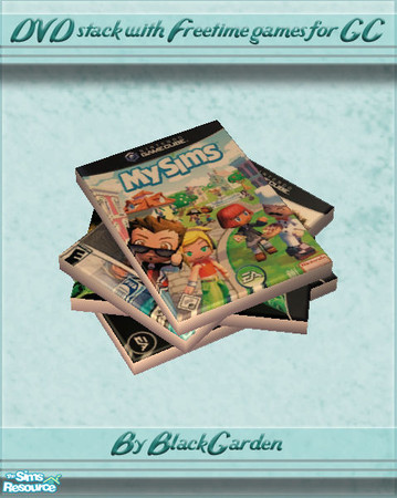 Sims 2 — Messy DVD Stack - MySims GameCube by BlackGarden — A messy stack of Gamecube game cases with MySims for Gamecube