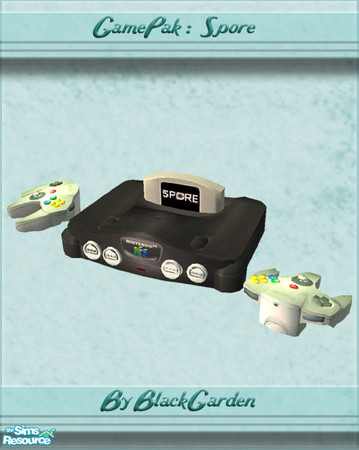 Sims 2 — GamePak - Spore by BlackGarden — A GamePak of Spore which you can use the move objects cheat to place over my